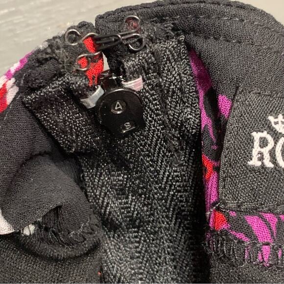 WhimsyGoth Dress Royal Bones by Daang Skull Print Sz Medium Black Chiffon - Picture 11 of 16